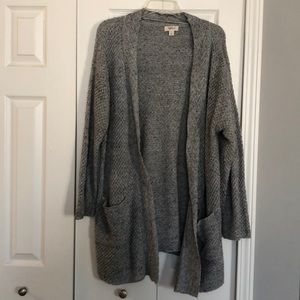 Long Gray Sweater Cardigan